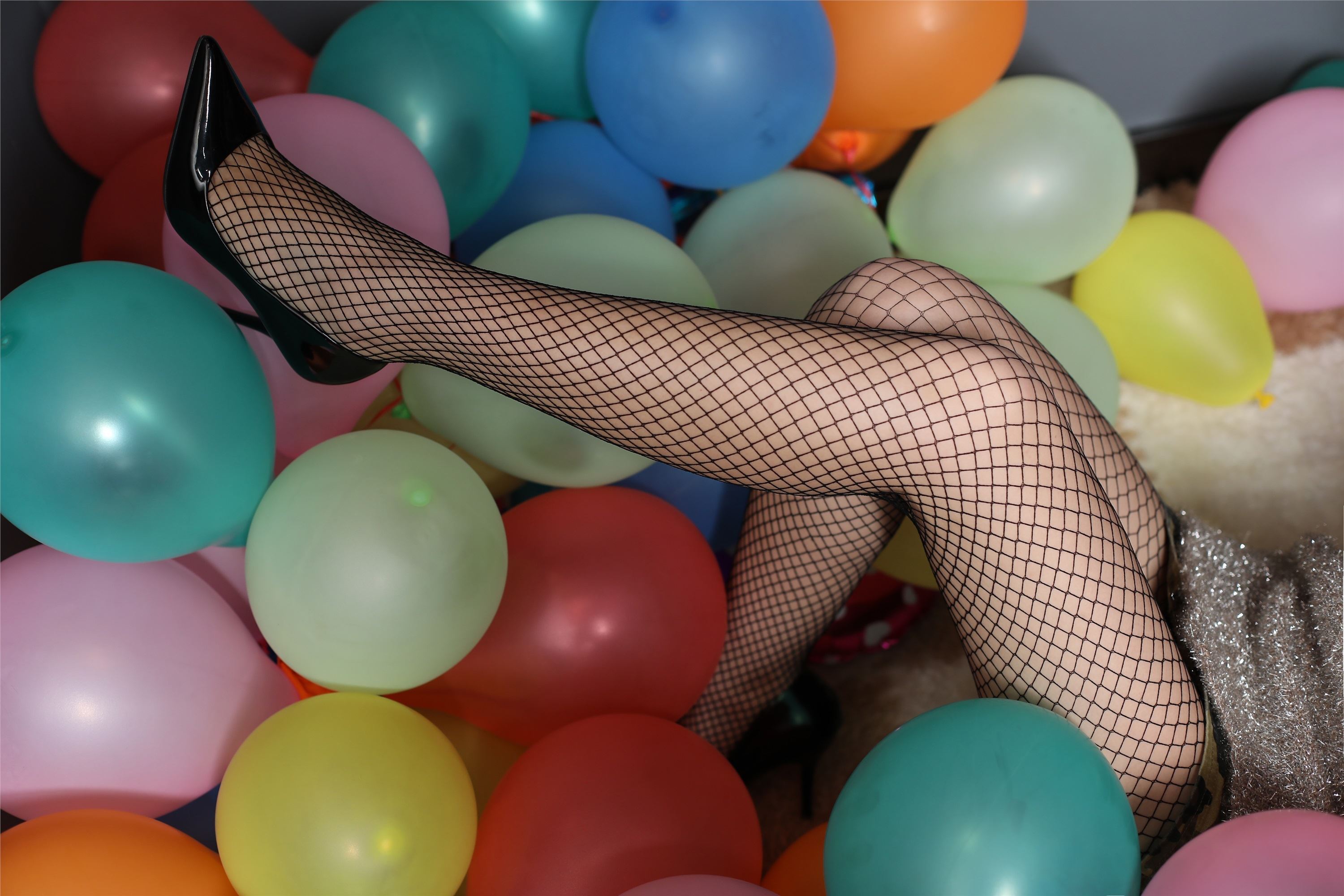 奈丝写真 NO.050 毛毛-妩媚渔网袜